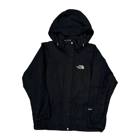 Vintage The North Face Waterproof Jacket - Medium Black Nylon