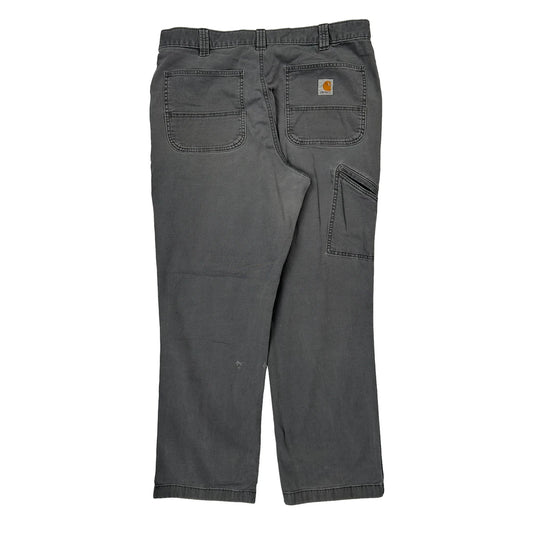 Carhartt Carpenter Trousers - 34W 30L Grey Cotton