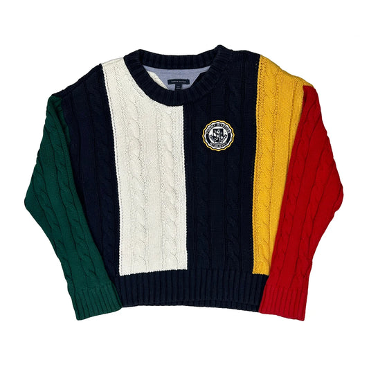 Tommy Hilfiger Jumper - Large Navy Knitted