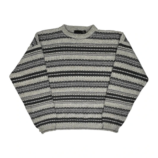 Bill Blass Jumper - XL Grey Cotton Blend