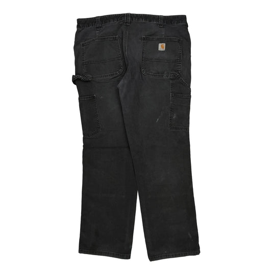 Carhartt Double Knee Carpenter Trousers - 29W 30L Black Cotton