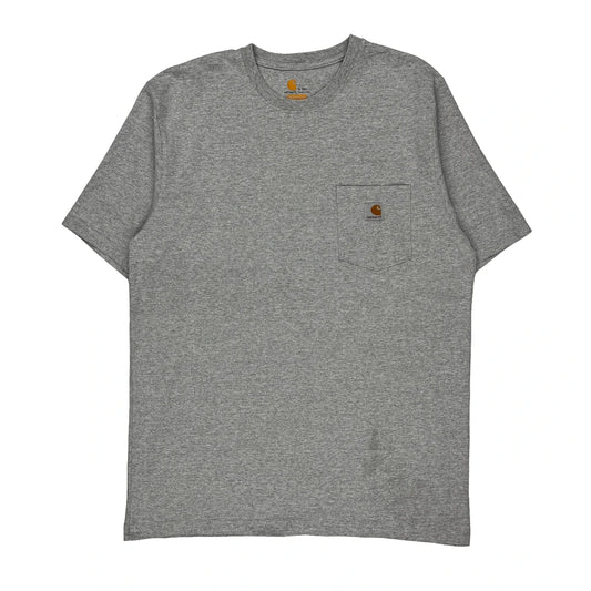 Carhartt Tall T-Shirt - Large Gray Cotton