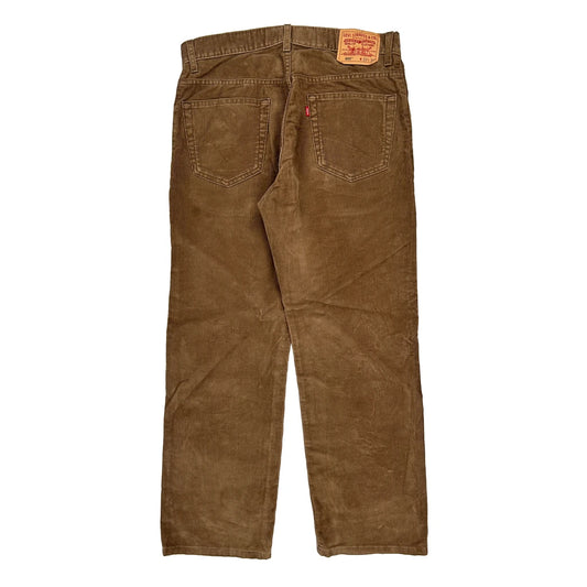 559 Levis Cord Trousers - 34″ Waist Brown Cotton Blend