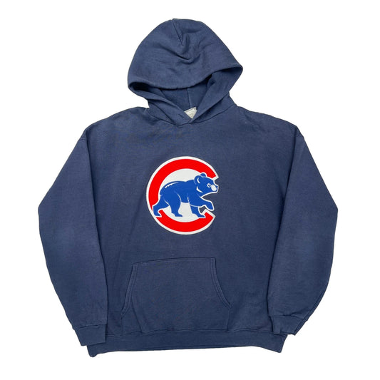 Chicago Cubs Mlb Graphic Hoodie - XL Blue Cotton