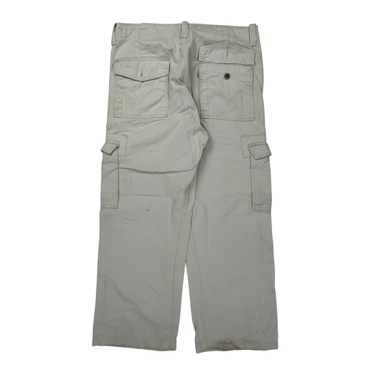 Unbranded Cargo Trousers - 36W 30L Beige Cotton