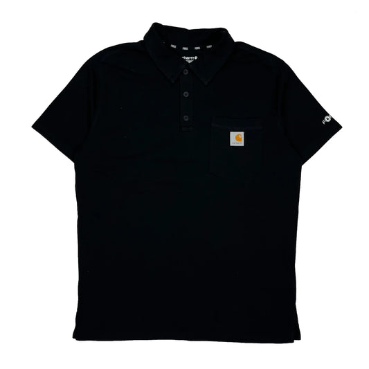 Force Carhartt Polo Shirt - Medium Black Cotton