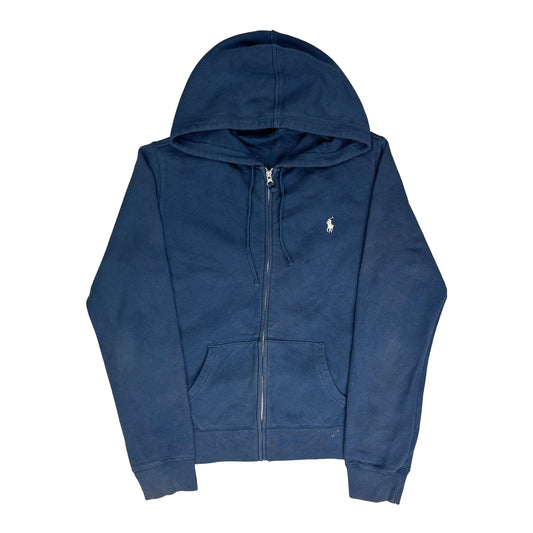Vintage Polo By Ralph Lauren Hoodie - Medium Navy Cotton