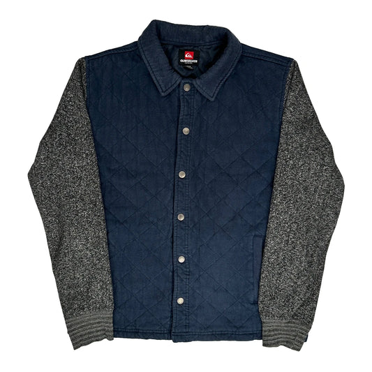 Quiksilver Jacket - Medium Navy Polyester Blend