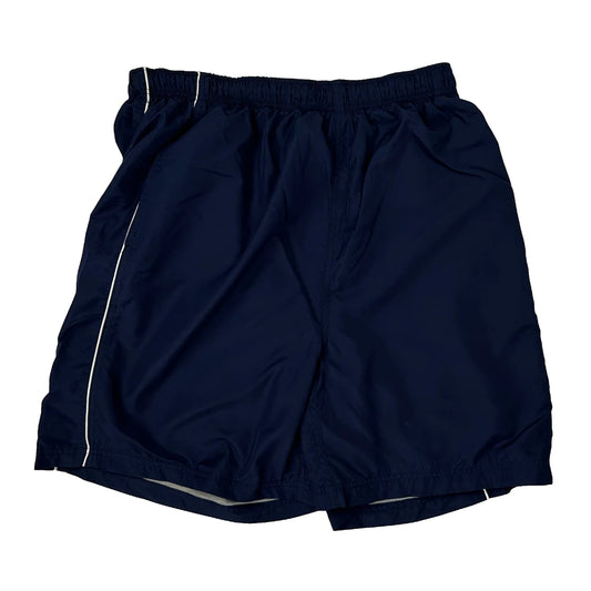Reebok Sport Shorts - Large Blue Polyester
