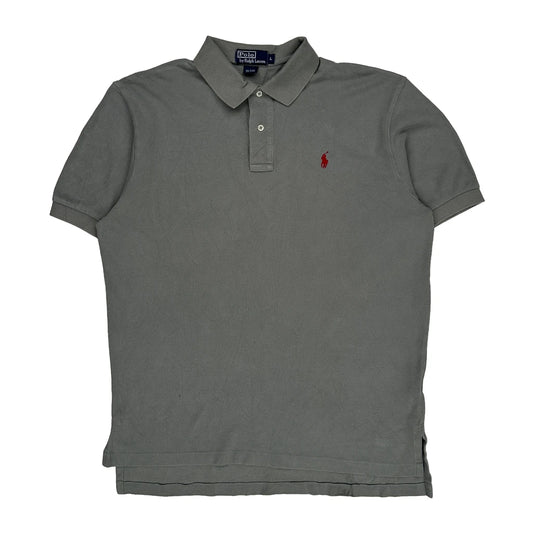 Polo By Ralph Lauren Polo Shirt - Large Grey Cotton