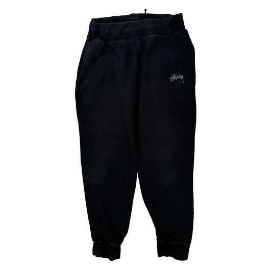 Stussy Joggers - Medium Black Cotton