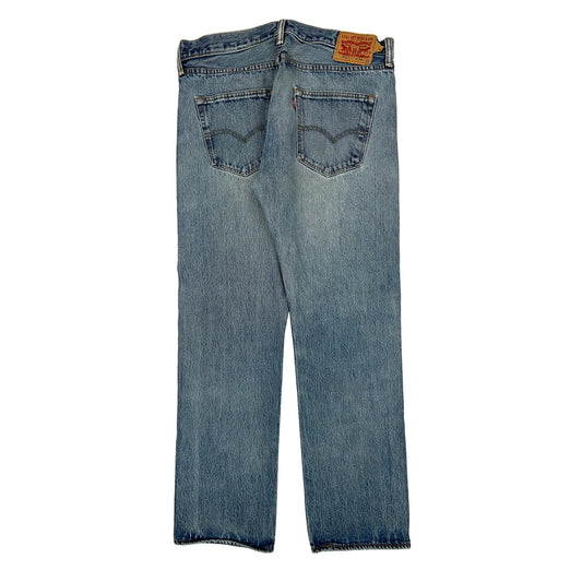 501 Levis Jeans - 34W 31L Light Wash Cotton
