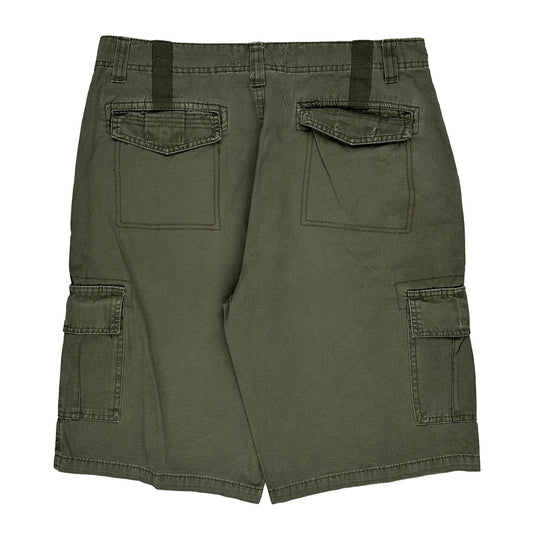 Vintage Urban Supply Cargo Shorts - 34W 11L Khaki Cotton