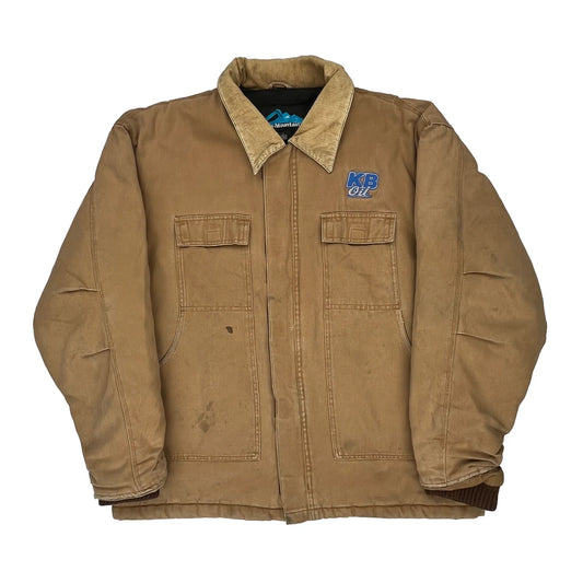 Workwear Tri-Mountain Jacket - Large Brown Cotton