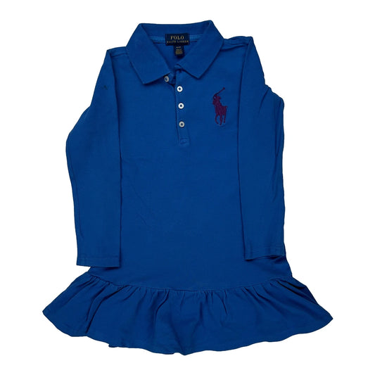 Age 4 Polo By Ralph Lauren Dress - XS Blue Cotton