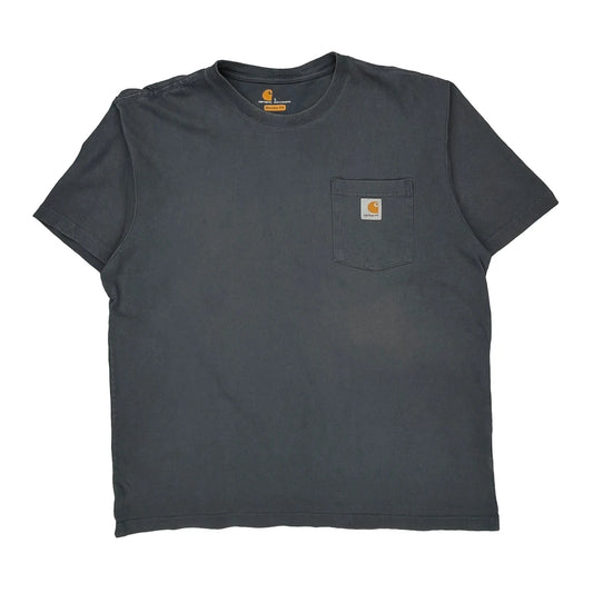Carhartt T-Shirt - Large Gray Cotton