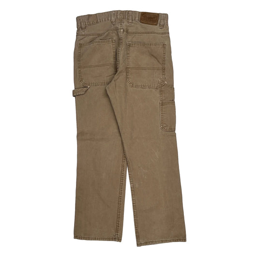 Schmidt Carpenter Trousers - 32W 30L Brown Cotton