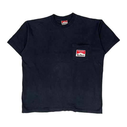 Unlimited Marlboro Graphic T-Shirt - Large Black Cotton