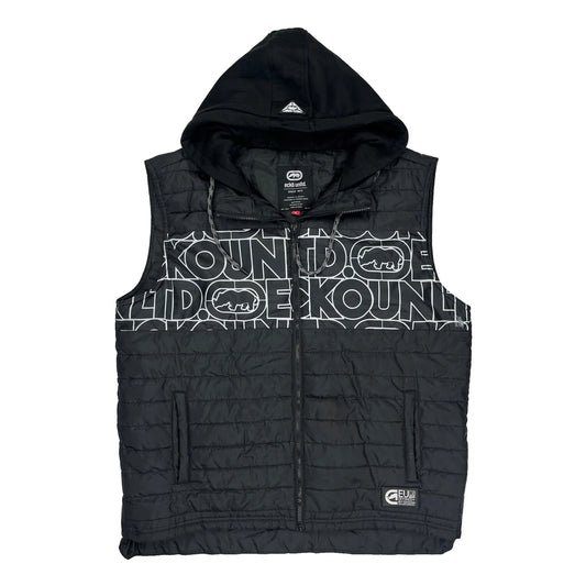 Ecko Unltd Spellout Gilet - XL Black Polyester