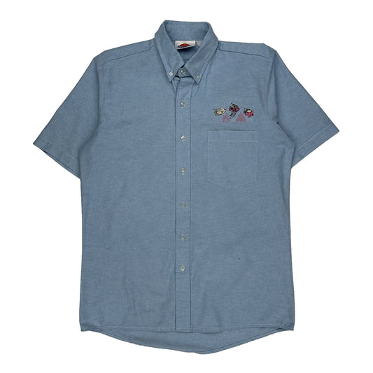 Dickies Short Sleeve Shirt - Medium Blue Cotton