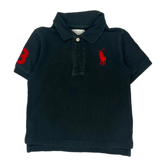 Vintage Age 2 Ralph Lauren Polo Shirt - 2XS Black Cotton