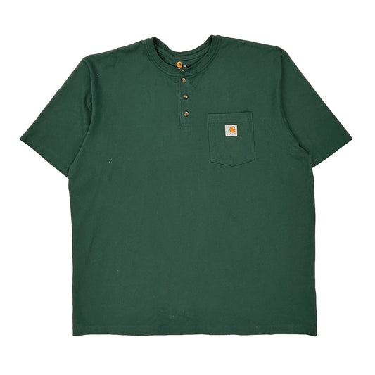 Carhartt T-Shirt - 2XL Green Cotton