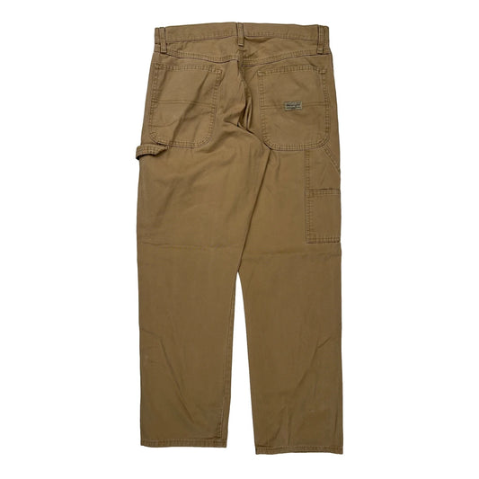 Wrangler Carpenter Trousers - 32W 32L Brown Cotton