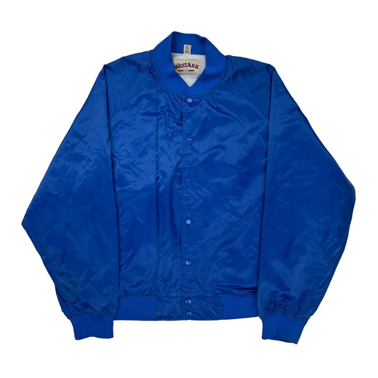 Petaluma Bowling Association West Ark Bomber Jacket - XL Blue Polyester