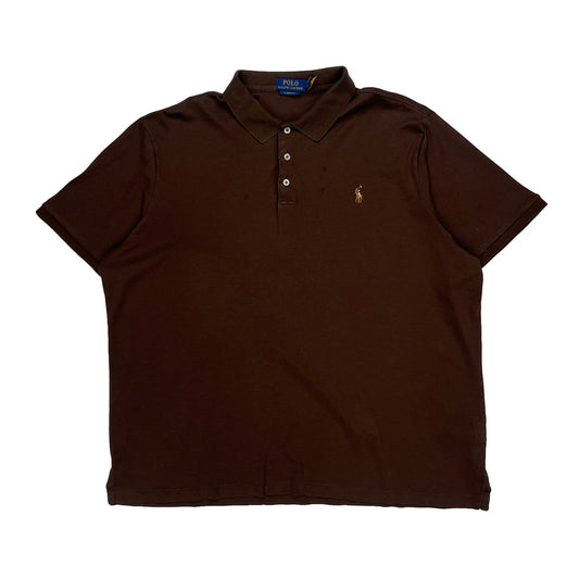 Polo By Ralph Lauren Polo Shirt - 2XL Brown Cotton