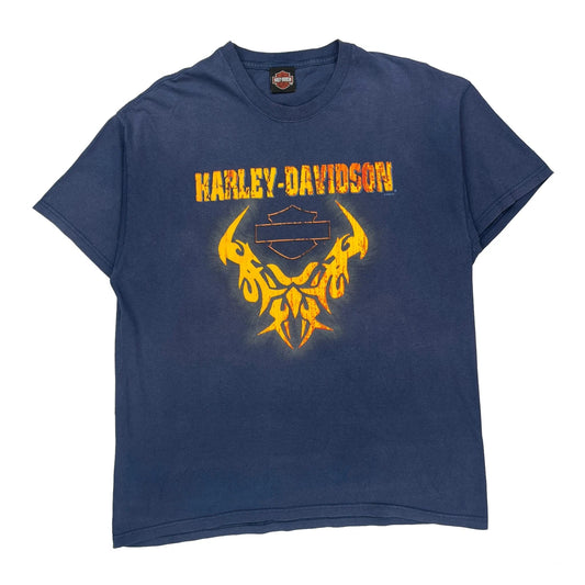 Shumate Harley-Davidson Spokane, Wa Harley Davidson T-Shirt - XL Blue Cotton