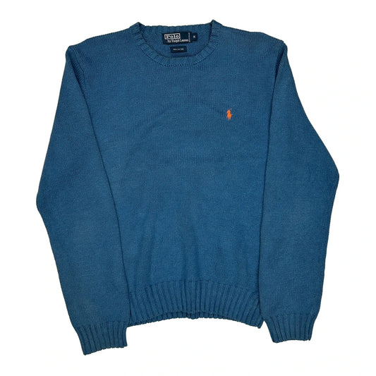 Polo By Ralph Lauren Jumper - Medium Blue Cotton