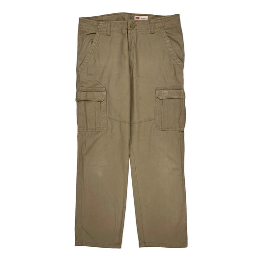 Wrangler Cargo Trousers - 37W 32L Beige Cotton