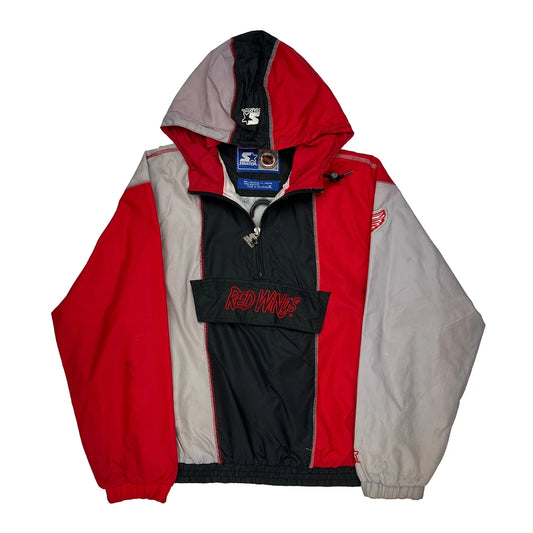 Detroit Red Wings Starter Graphic Windbreaker - XL Black Nylon