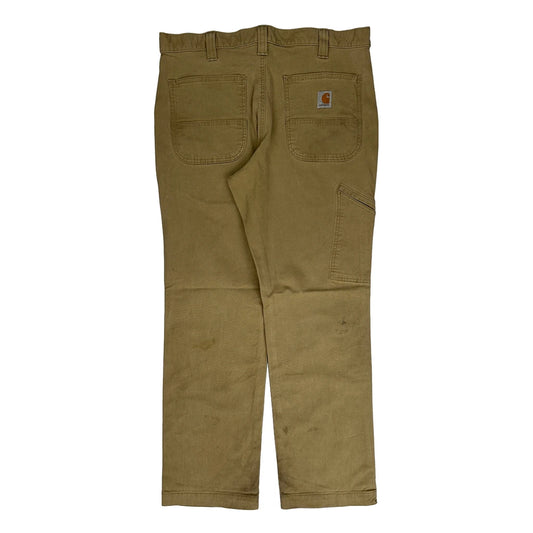 Carhartt Carpenter Trousers - 33W 29L Khaki Cotton