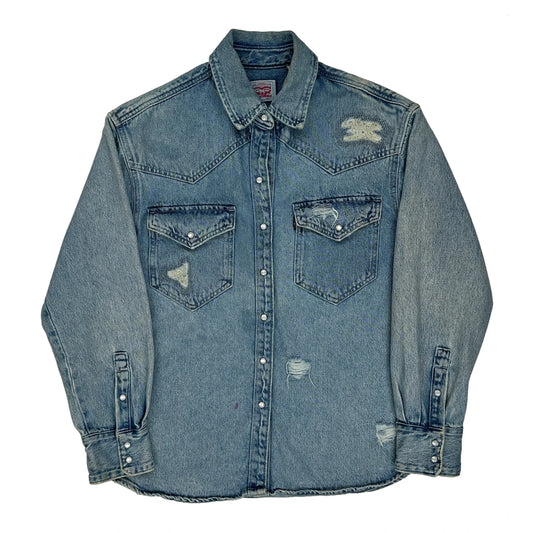 Levis Denim Shirt - Small Blue Denim