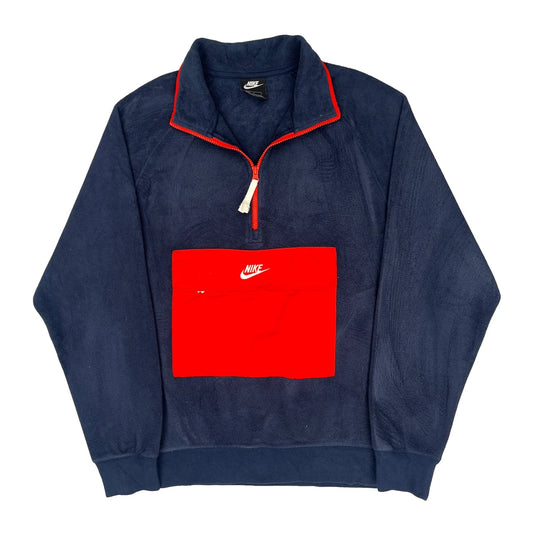 Nike Fleece - Large Navy Polyester