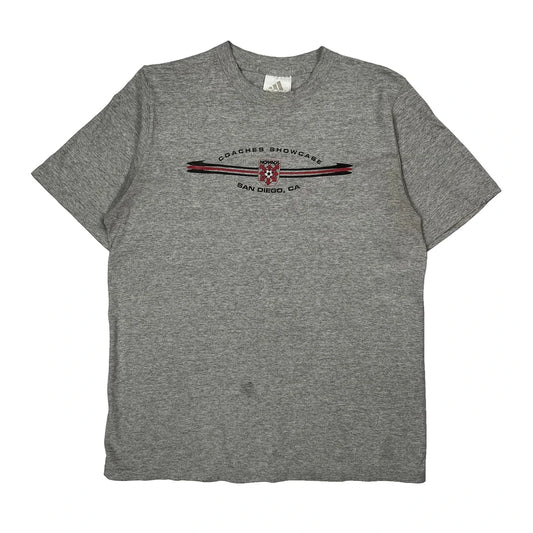 Coaches Showcase San Diego, Ca Adidas Graphic T-Shirt - XL Gray Cotton