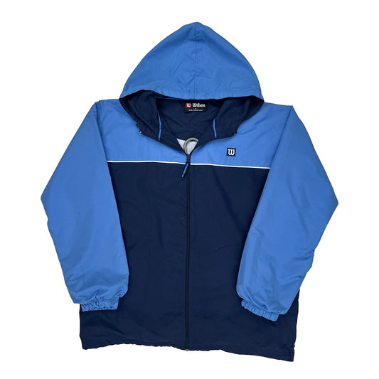 Vintage Wilson Windbreaker - Medium Blue Polyester