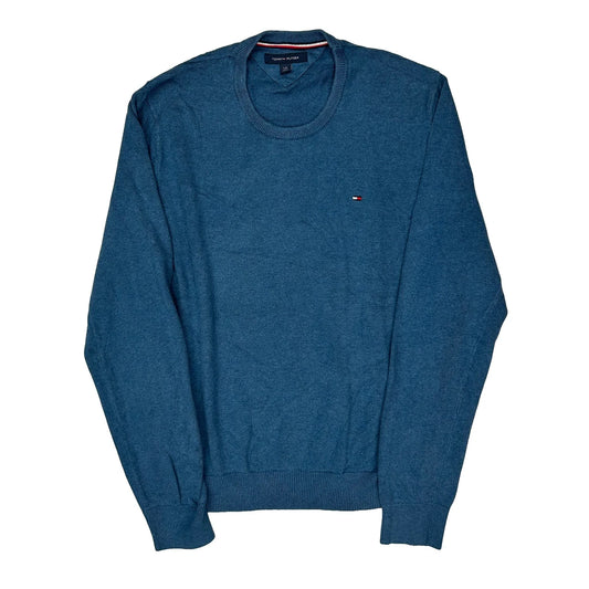 Tommy Hilfiger Jumper - Large Blue Knitted