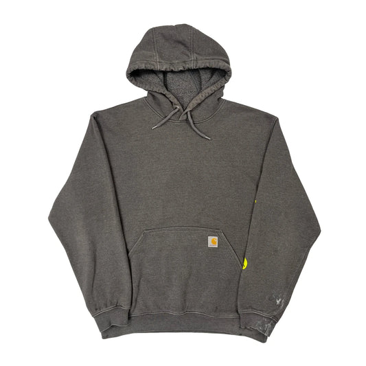 Vintage Carhartt Hoodie - Large Gray Cotton Blend
