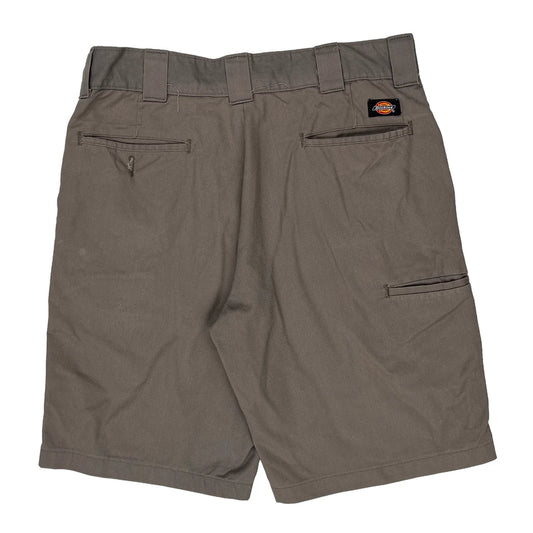 Dickies Cargo Shorts - 33W 10L Grey Cotton Blend
