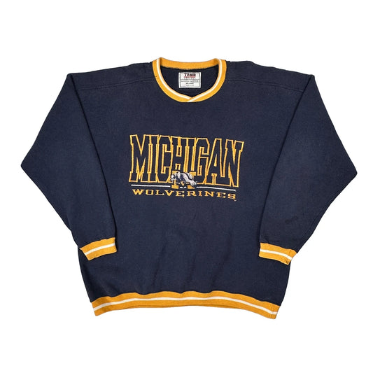 Michigan Wolverines Team Edition College Sweatshirt - 2XL Navy Cotton