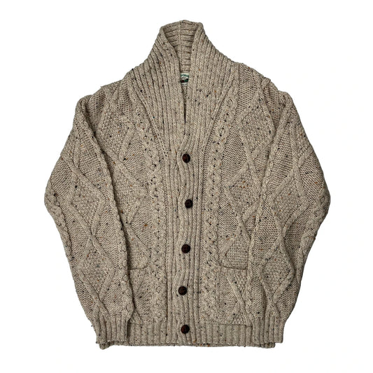 Unbranded Cardigan - Medium Beige Merino Wool