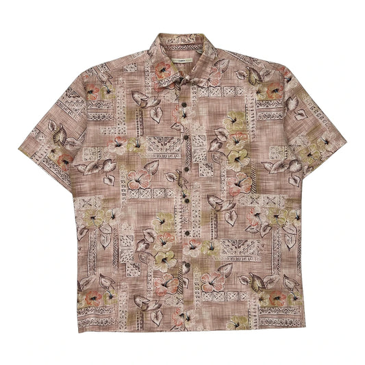 Campia Moda Floral Hawaiian Shirt - Large Multicoloured Cotton