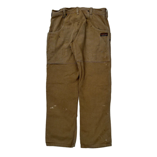 Patagonia Double Knee Carpenter Trousers - 32W 30L Brown Hemp