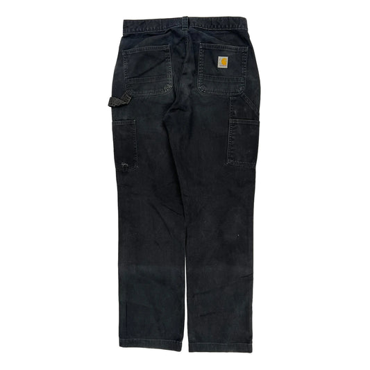 Carhartt Carpenter Trousers - 30W 32L Black Cotton