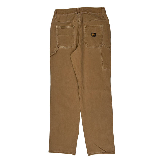 Utility Pockets Fivestar General Double Knee Carpenter Trousers - 29W 29L Brown Cotton