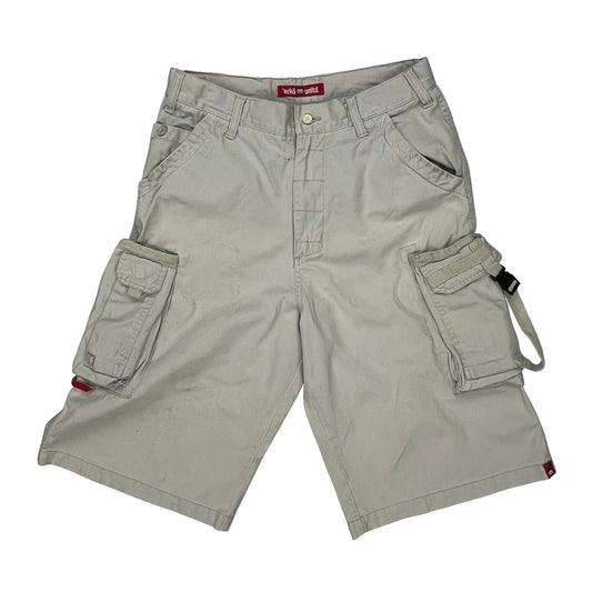 Ecko Unltd Baggy Cargo Shorts - 31W 12L Beige Cotton