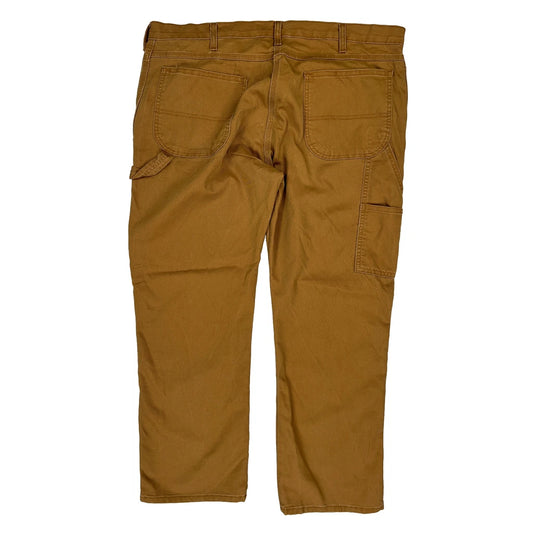 Dickies Double Knee Carpenter Trousers - 40W 30L Brown Cotton Blend