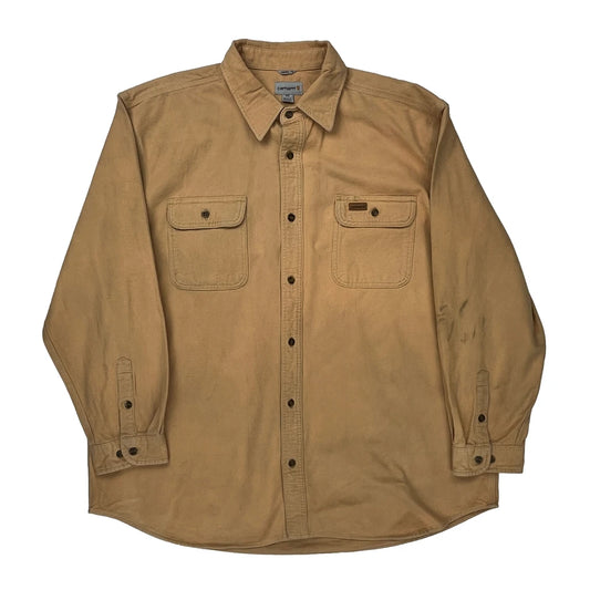 Carhartt Shirt - 2XL Beige Cotton